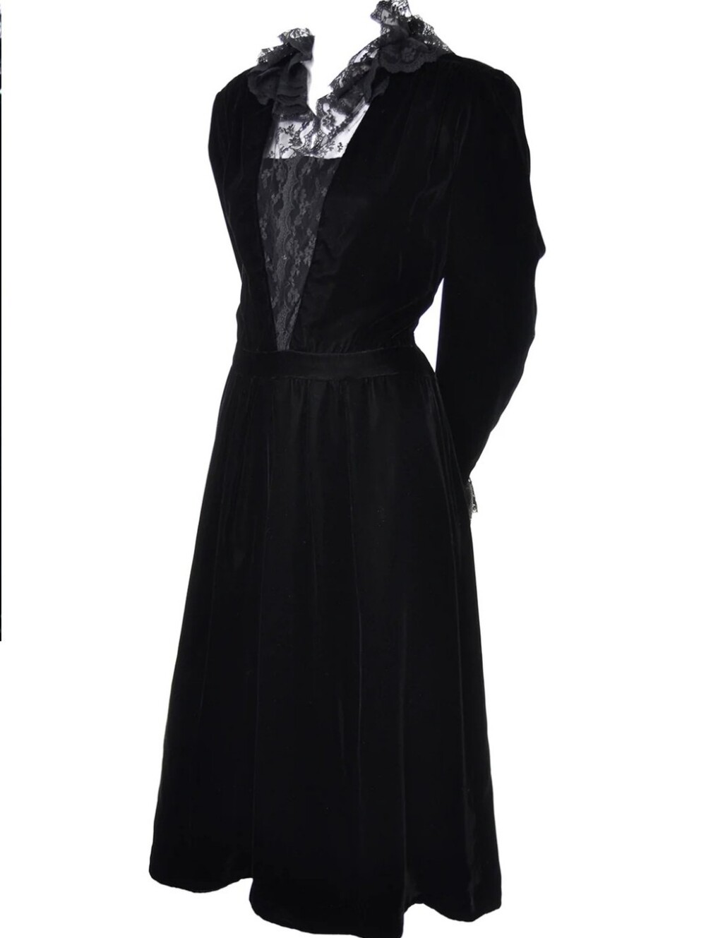 Vintage Albert Nipon Velvet Dress 004